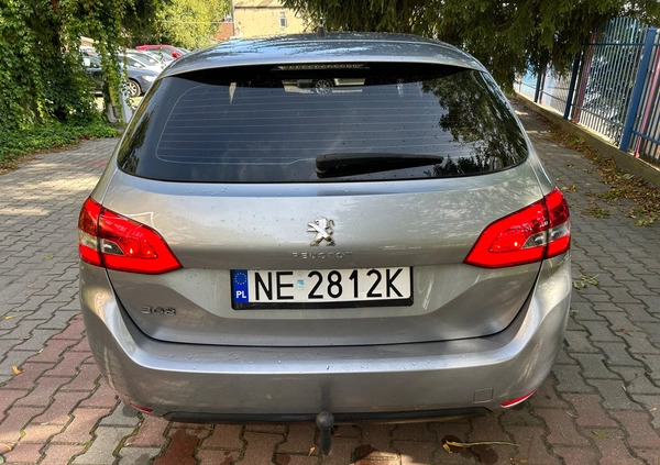 Peugeot 308 cena 26900 przebieg: 190023, rok produkcji 2015 z Pakość małe 121